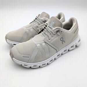 On Running Cloud 6 Lace-Up Sneaker Shoes Women's Pearl/White Size US8 EU39